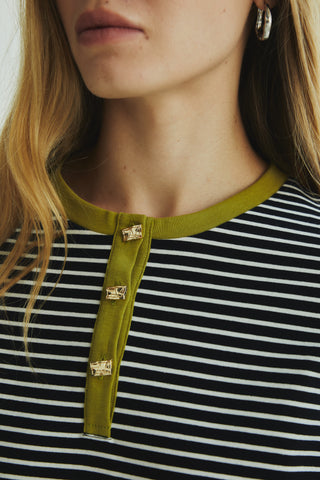 Fundamental Mitr Stripe Henley Shirt