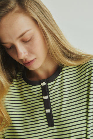 Fundamental Mitr Stripe Henley Shirt