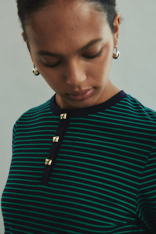 Fundamental Mitr Stripe Henley Shirt