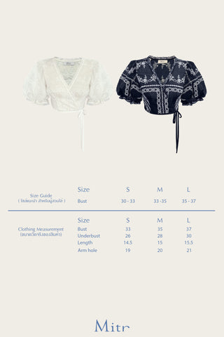 Mitr Lagoon Wrap Blouse