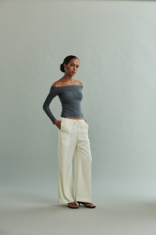 Fundamental Mitr Bardot Mesh Top