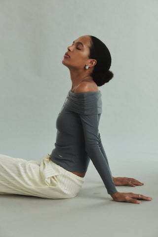 Fundamental Mitr Bardot Mesh Top