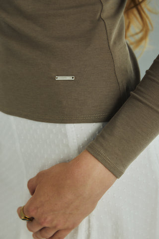 Fundamental Mitr Bardot Mesh Top