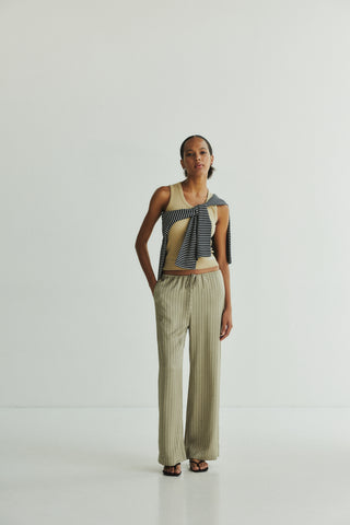 Fundamental Mitr Satin Loose-Fit Pants