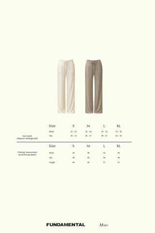 Fundamental Mitr Satin Loose-Fit Pants