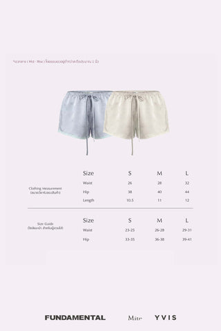 Fundamental Mitr x YVIS Satin Slip Shorts