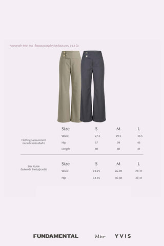 Fundamental Mitr x YVIS Double Buckle Trousers