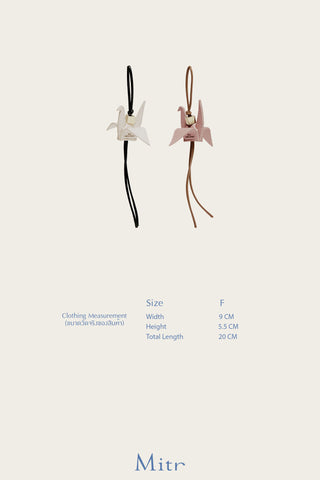 Mitr Origami Crane Bag Charm